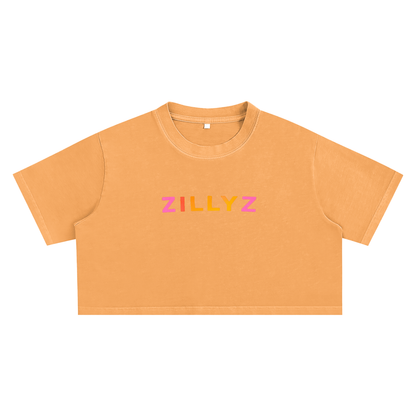 Zillyz Washed Crop Top