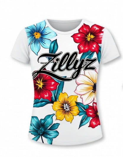 Zillyz Flower Slim-Fit T-shirt