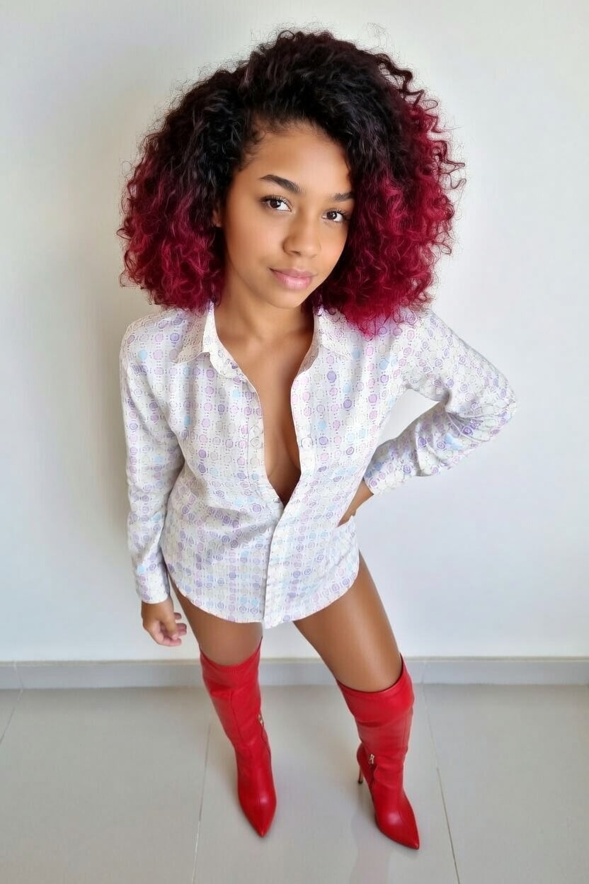 Zillyz Ditzy Print Shirt