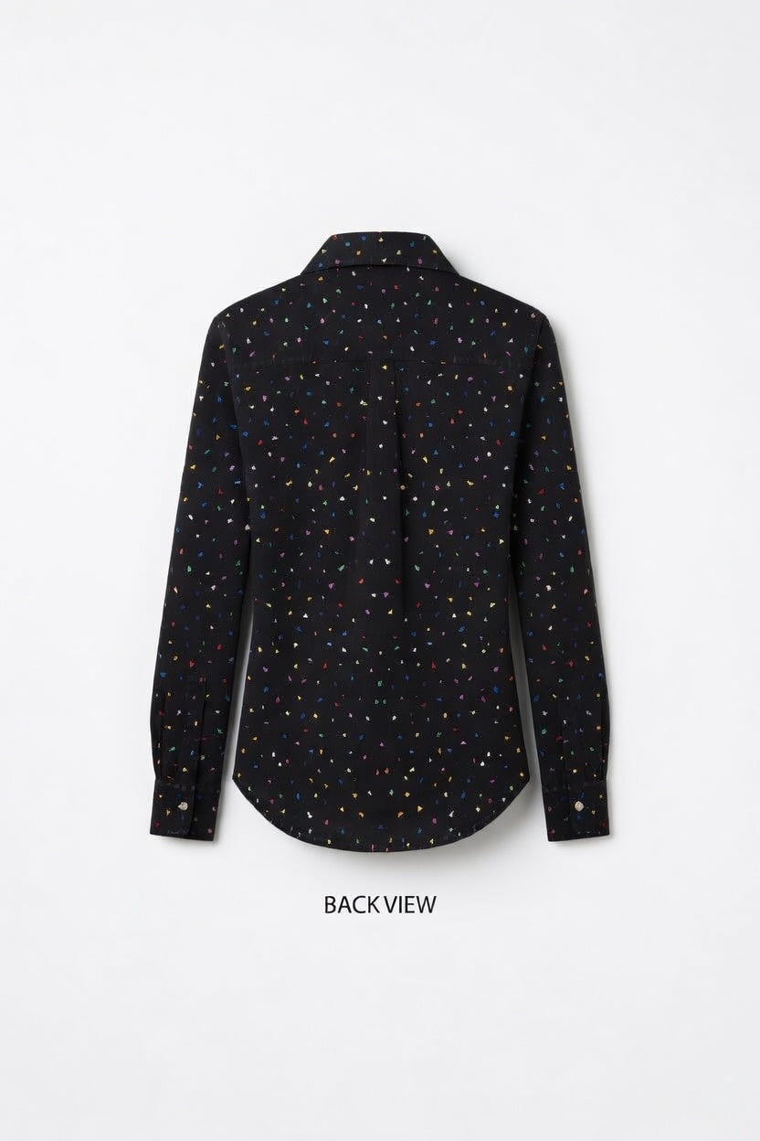Zillyz Metallic Bloom Shirt