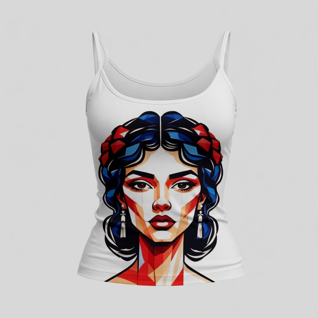 Zillyz Kirigami Strap Tank Top