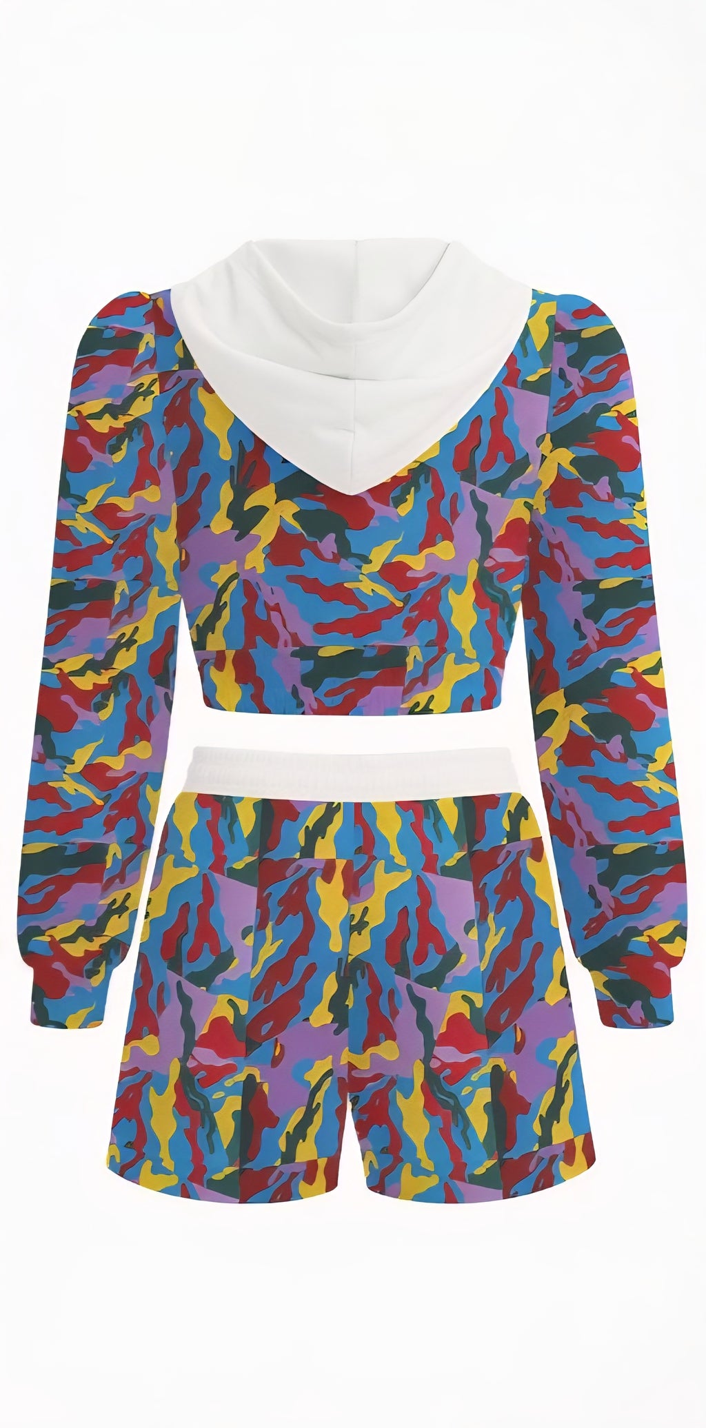 Zillyz Fleece Hoodie And Shorts Set
