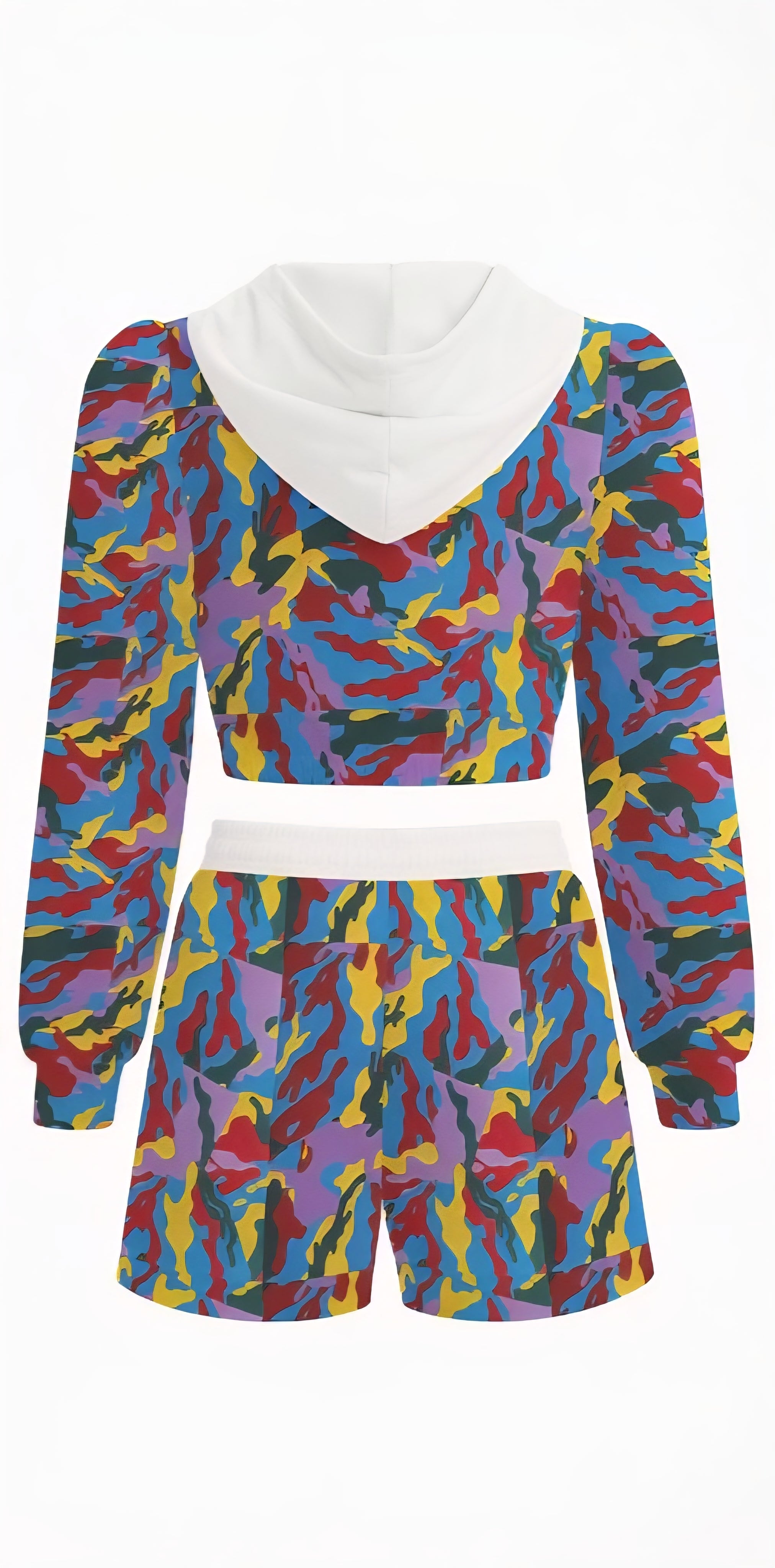 Zillyz Fleece Hoodie And Shorts Set