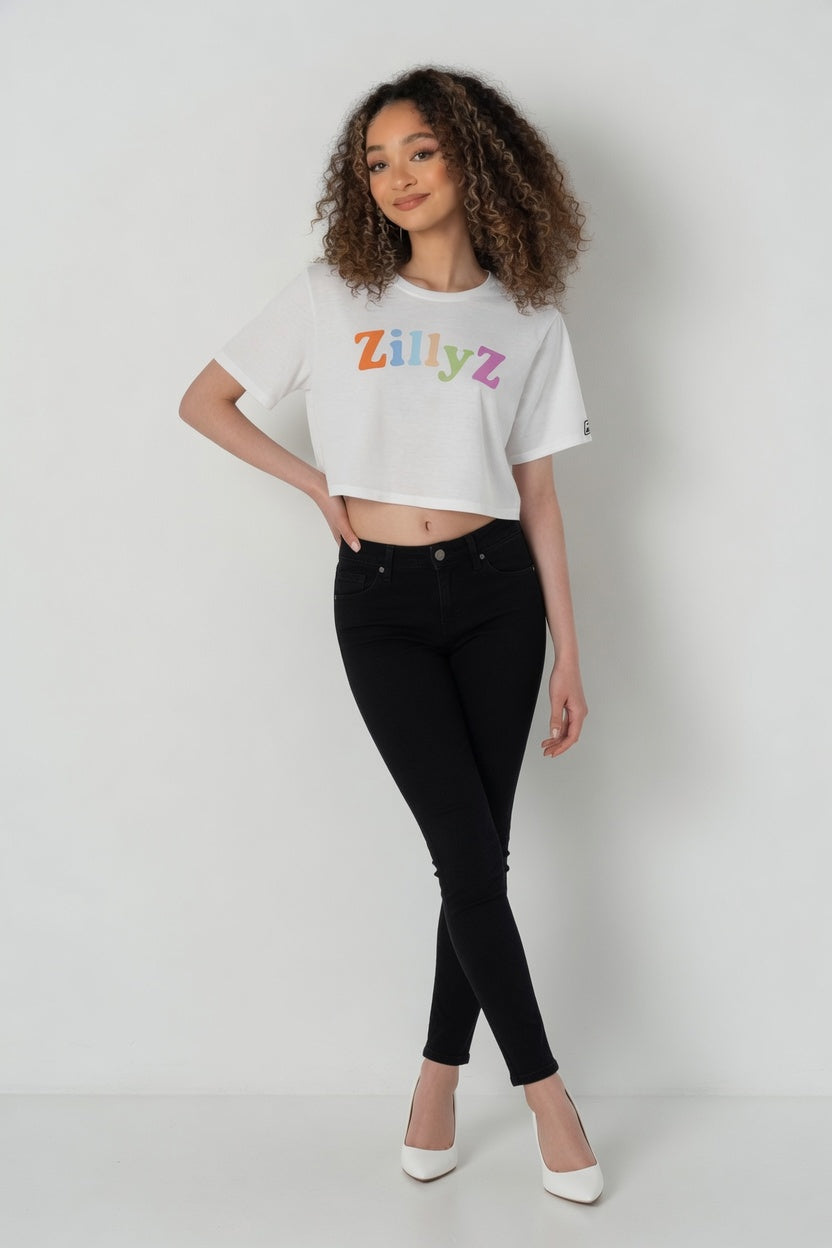 Color block Cropped T-Shirt