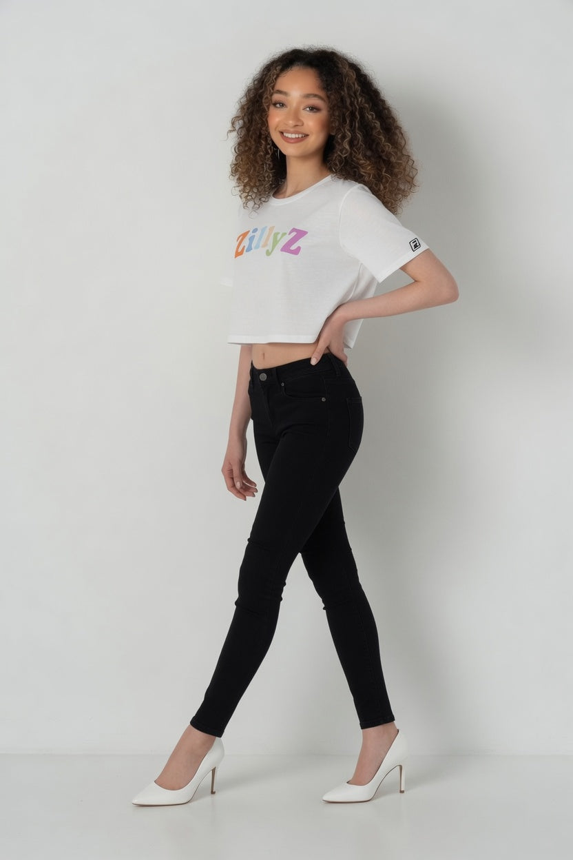 Color block Cropped T-Shirt
