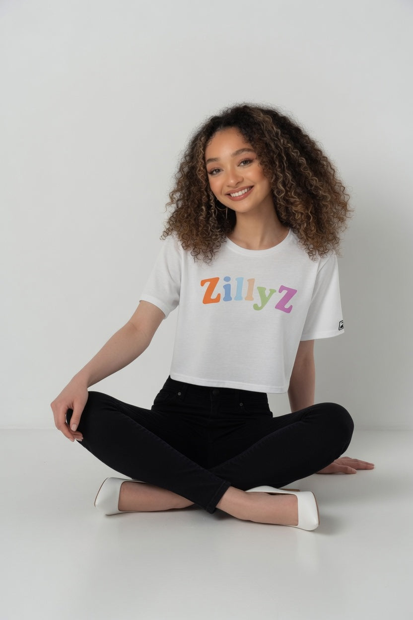Color block Cropped T-Shirt