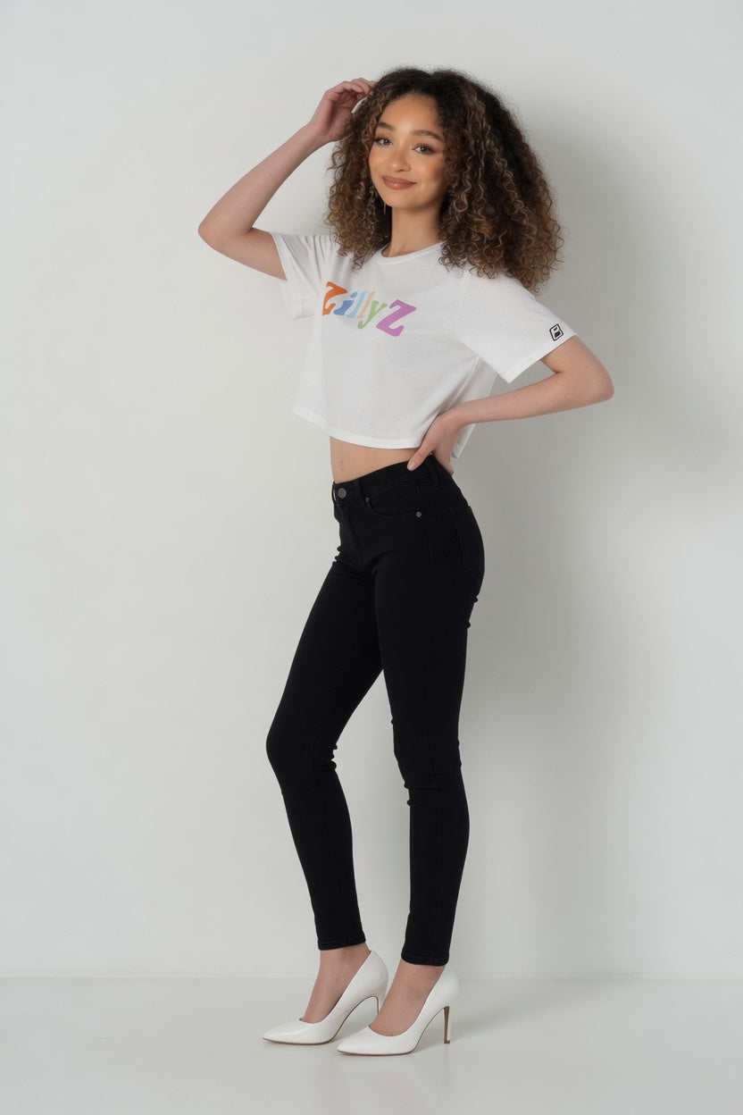Color block Cropped T-Shirt