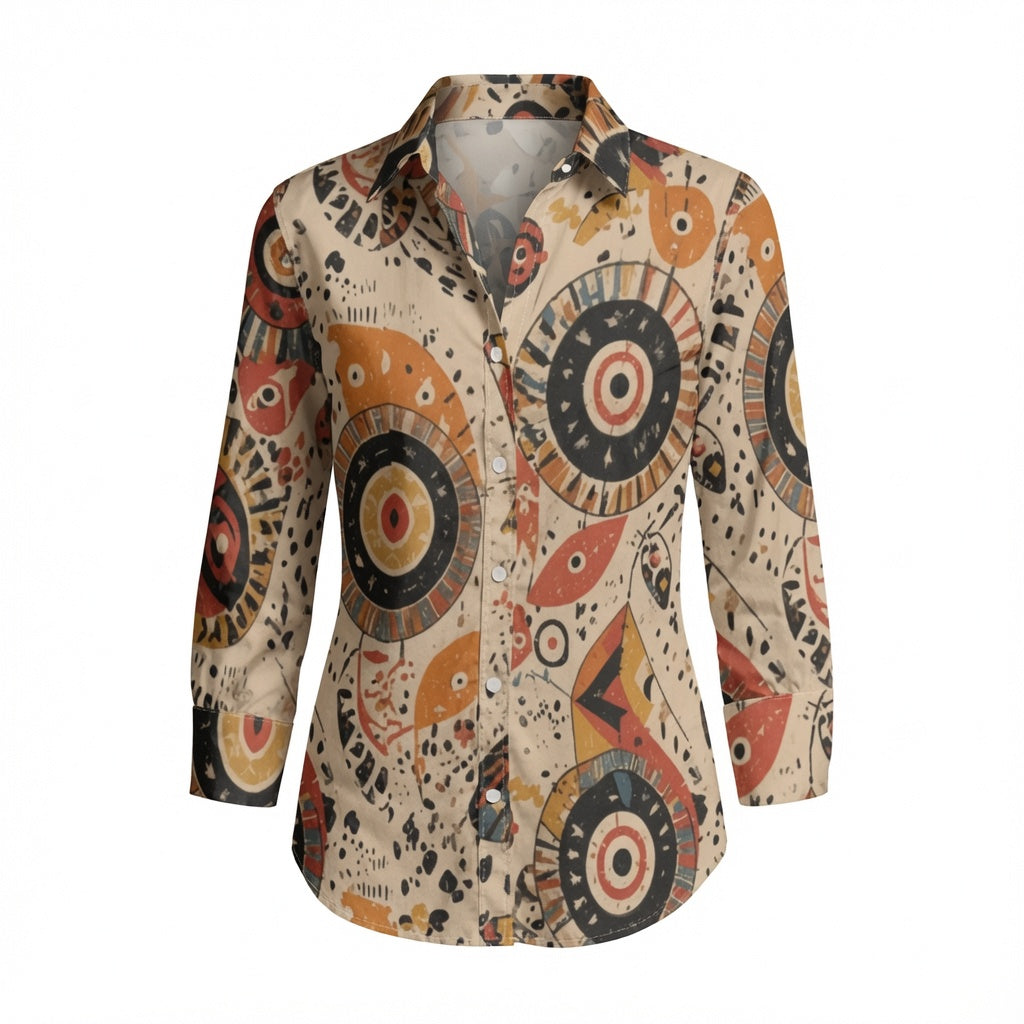 Zillyz Boho Folk Art Blouse