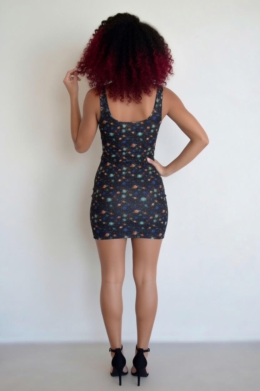 Zillyz Galaxy Bodycon Dress