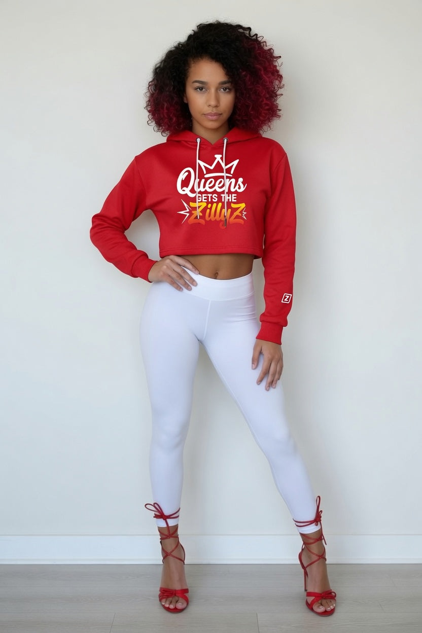 Queens Gets the Zillyz's Cropped Hoodie