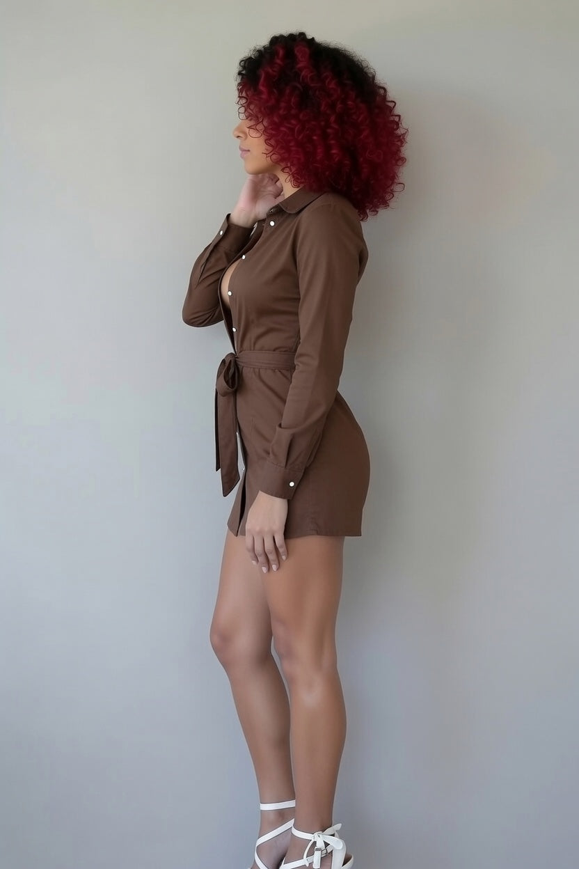 Zillyz Long Shirt Dress