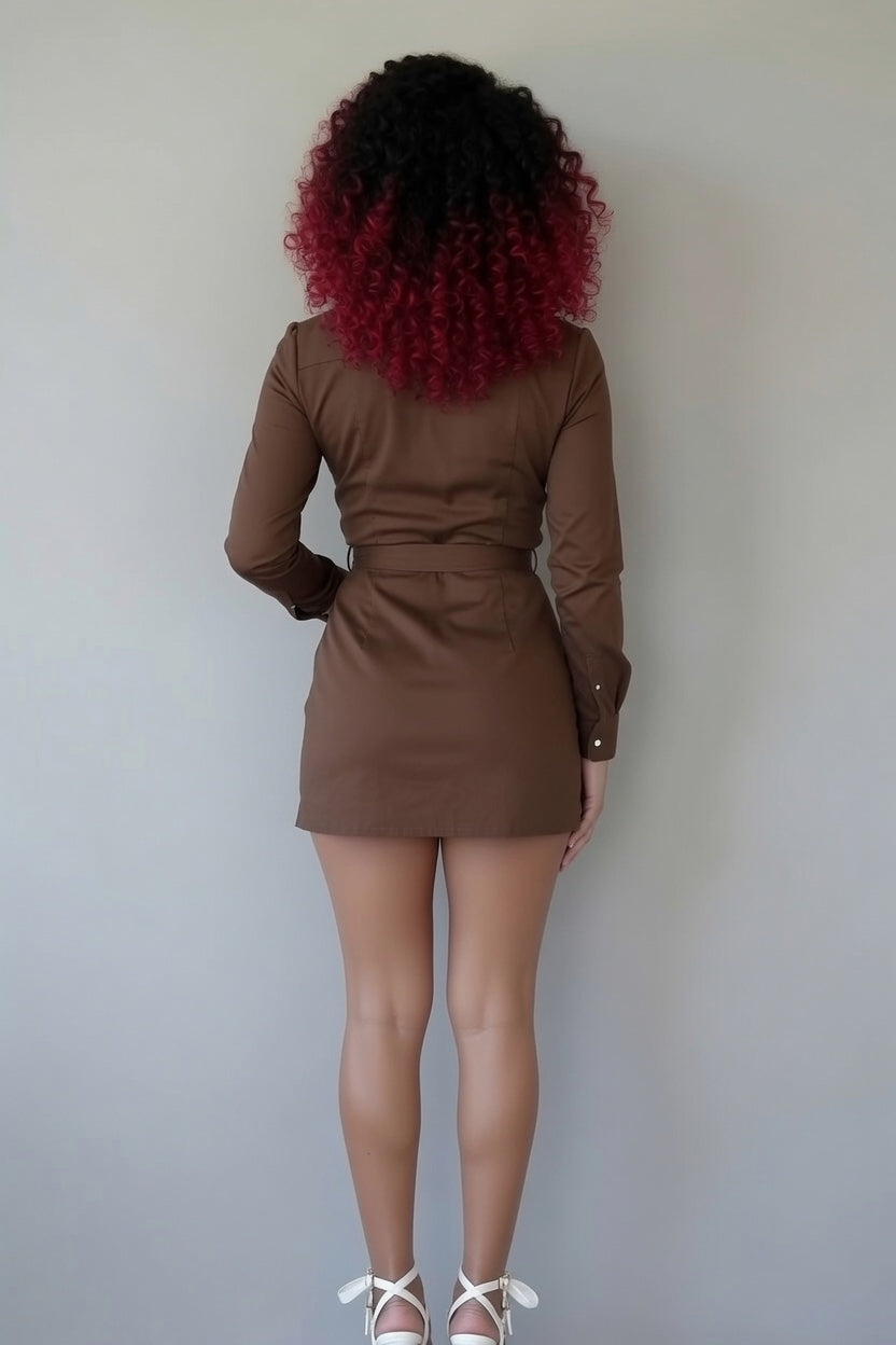 Zillyz Long Shirt Dress