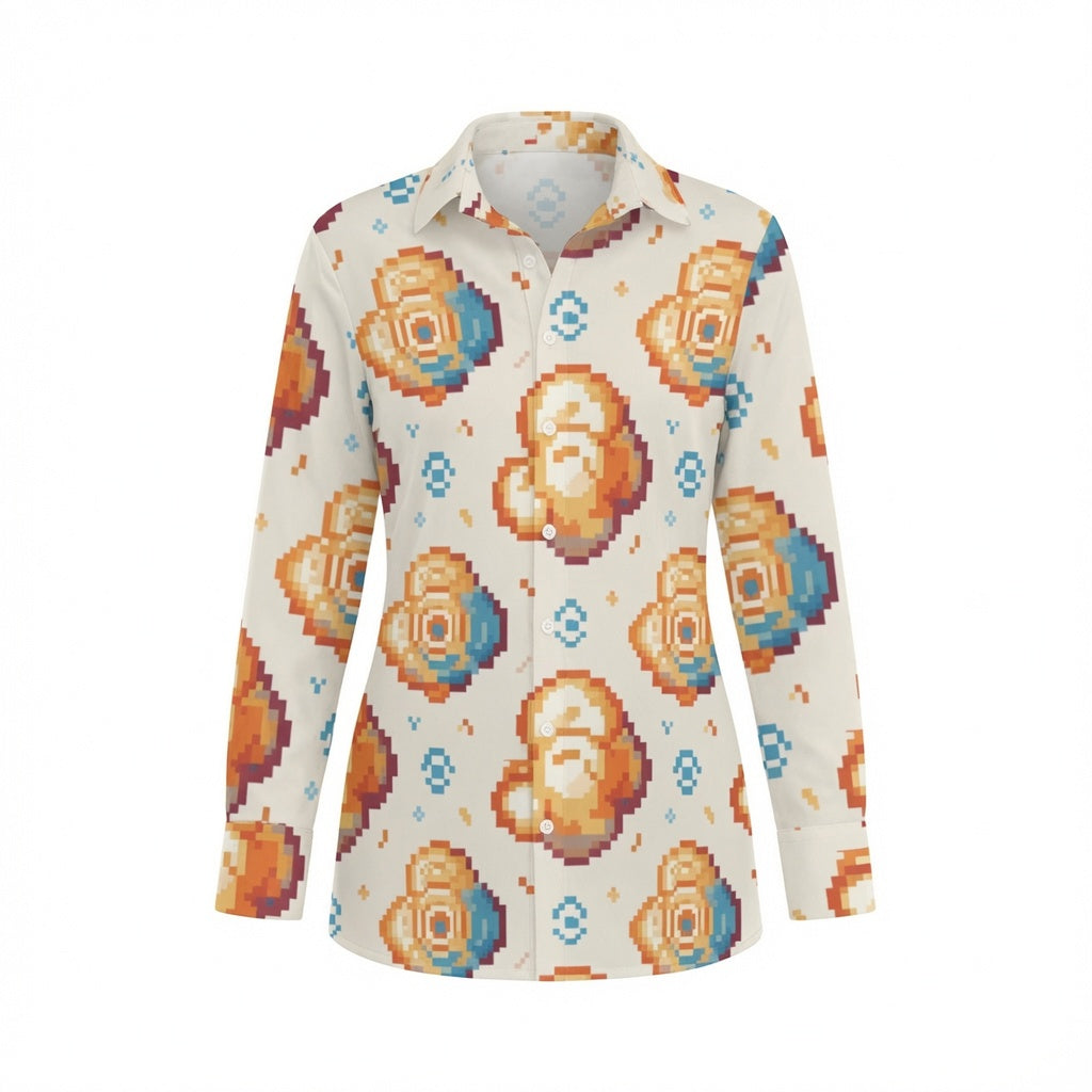 Zillyz Digital Petal Pop Shirt Dress