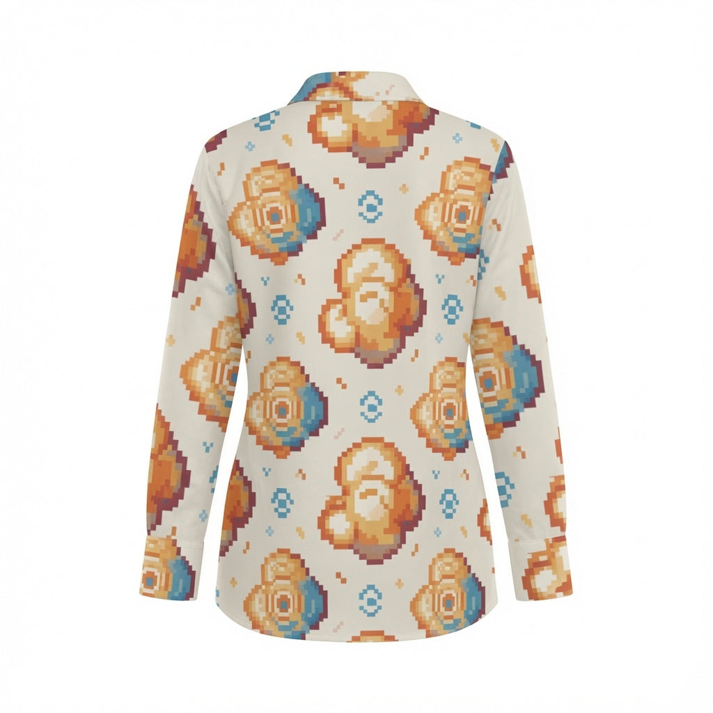 Zillyz Digital Petal Pop Shirt Dress