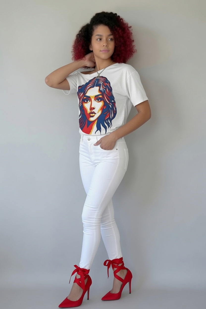 Kirigami Off-Shoulder T-shirt
