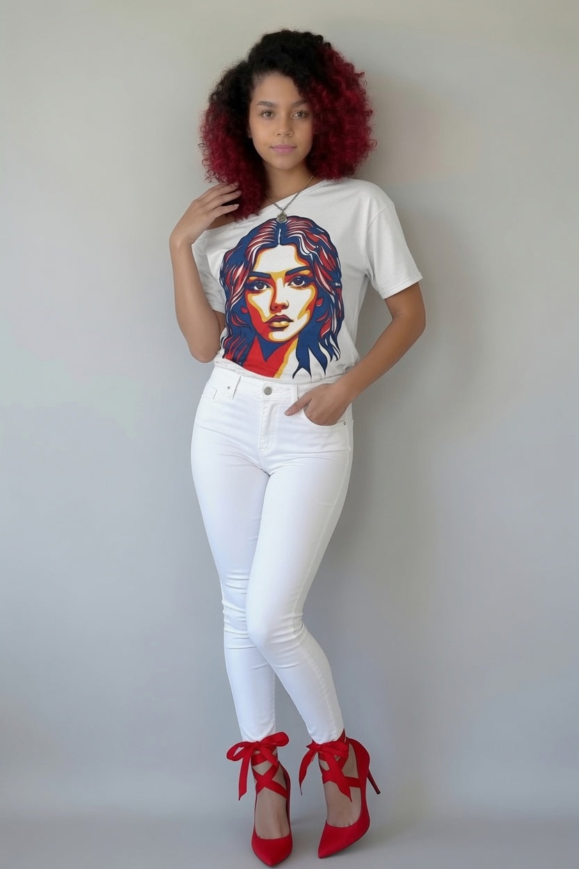 Kirigami Off-Shoulder T-shirt