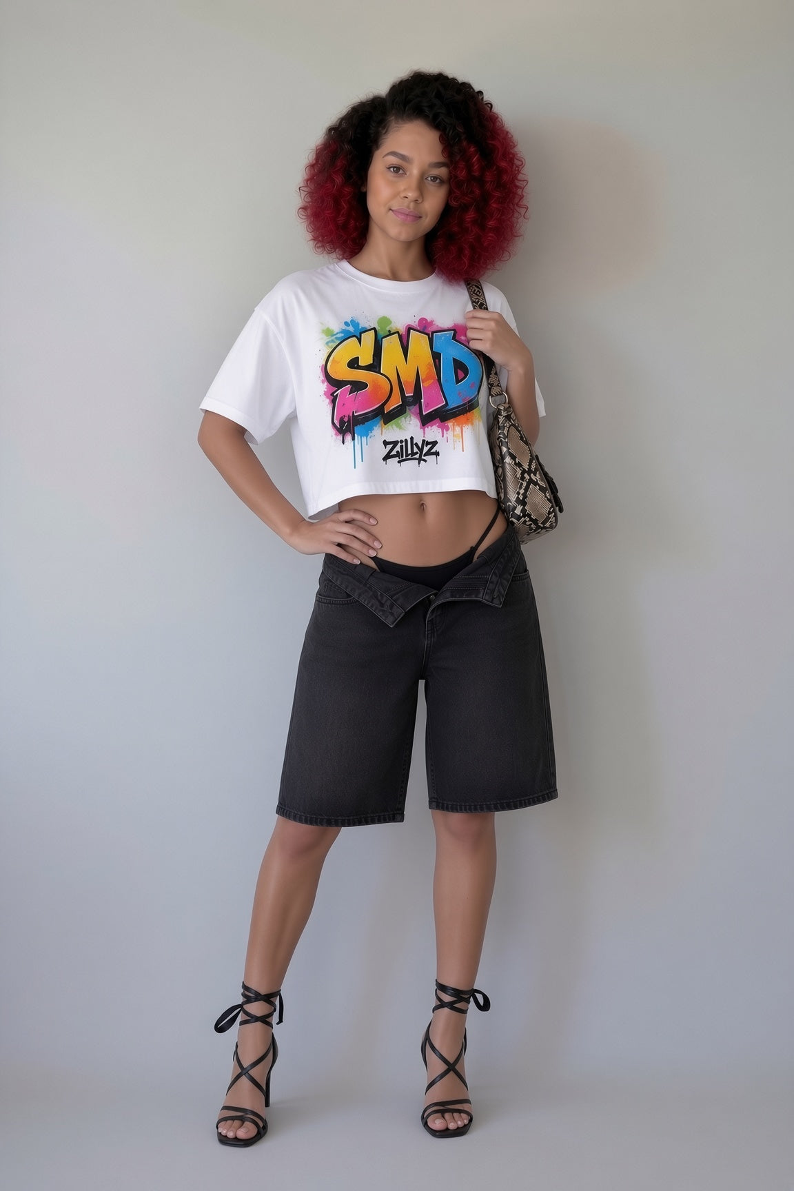 Zillyz 'SMD' Cropped T-Shirt