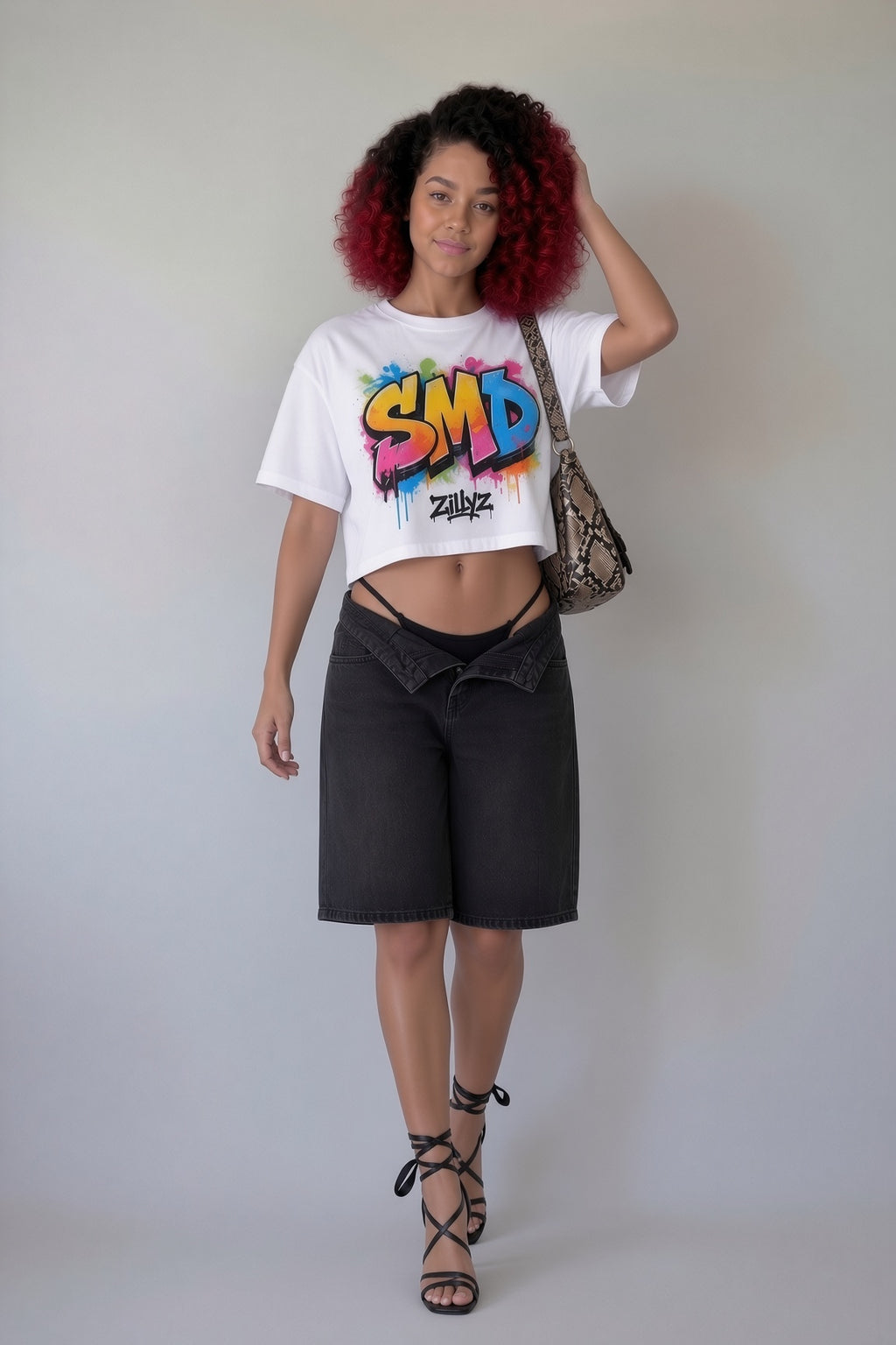 Zillyz 'SMD' Cropped T-Shirt