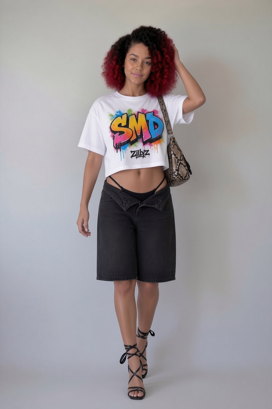 Zillyz 'SMD' Cropped T-Shirt