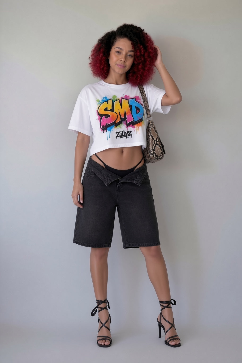 Zillyz 'SMD' Cropped T-Shirt