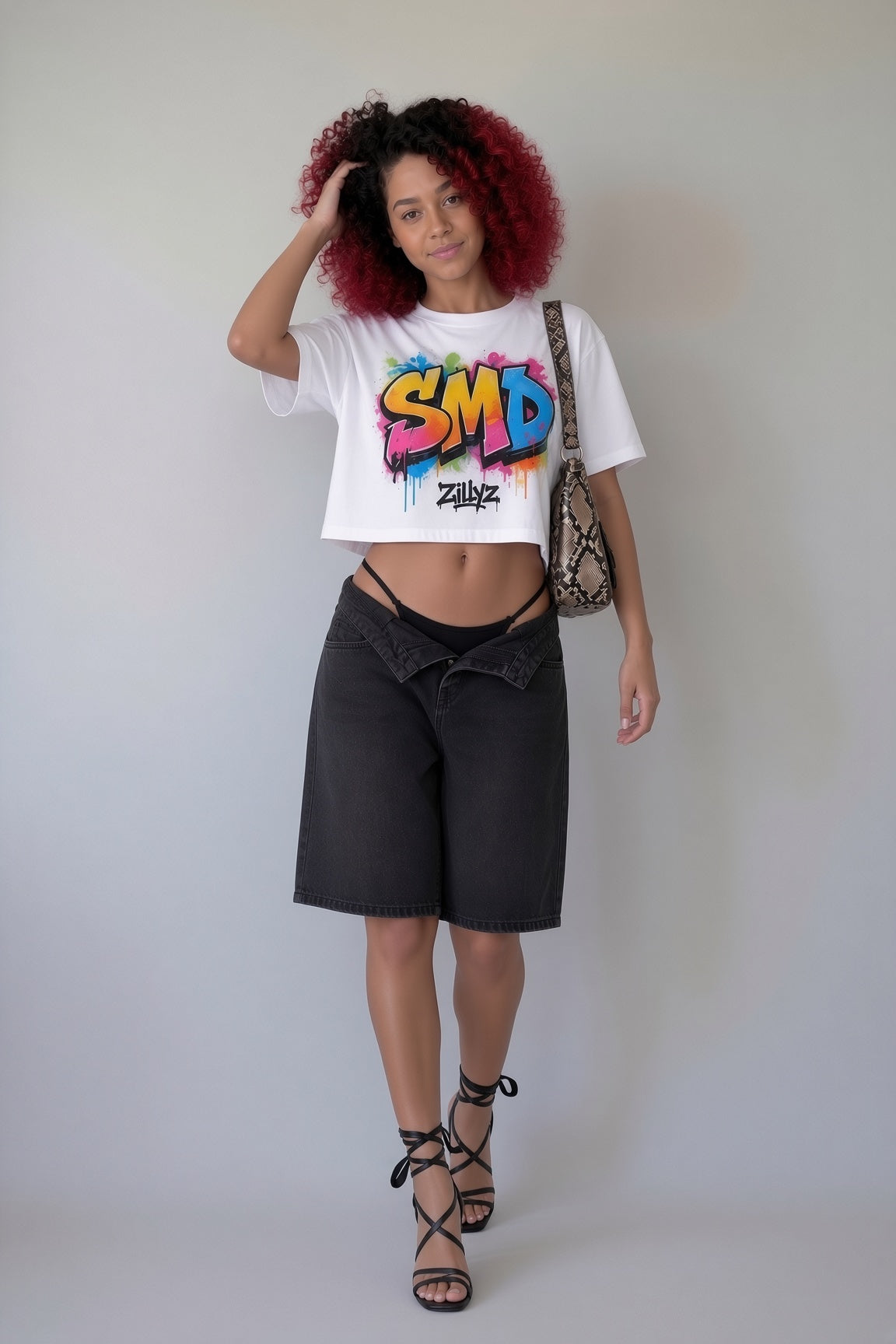 Zillyz 'SMD' Cropped T-Shirt
