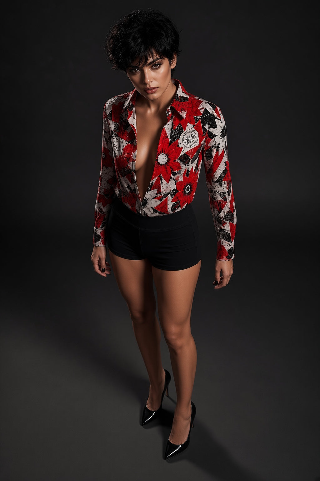 Crimson Burst Unisex Shirt