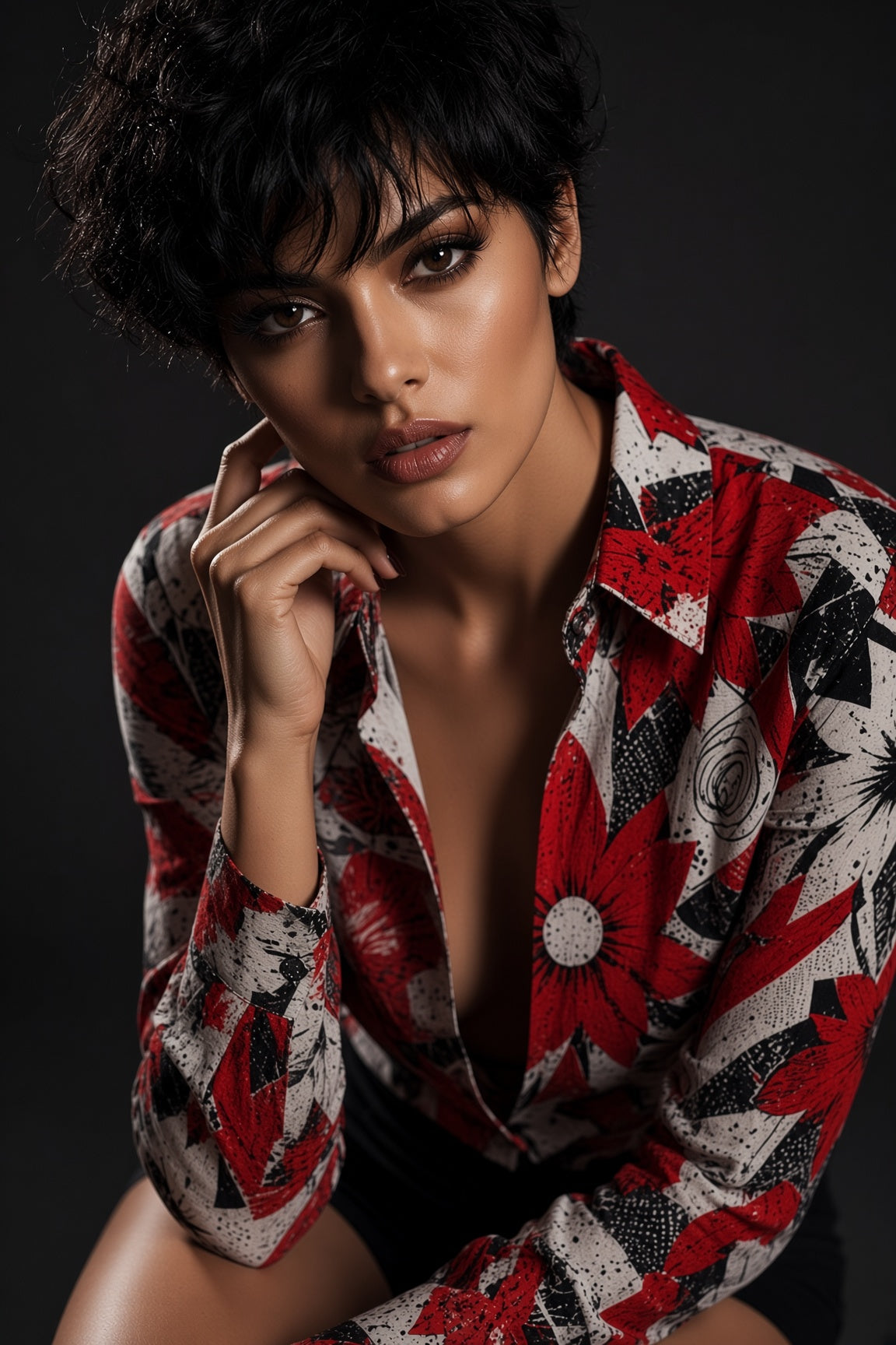 Crimson Burst Unisex Shirt