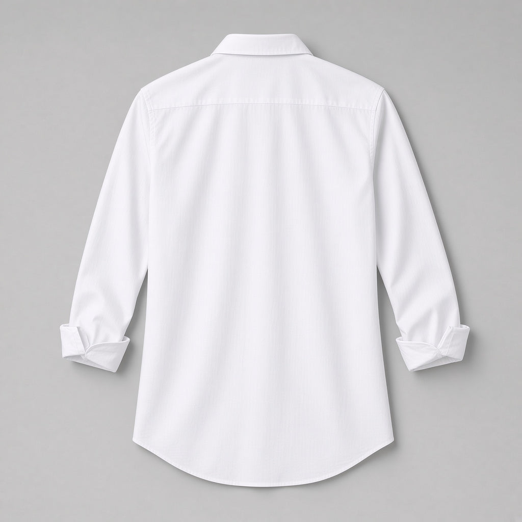 Zillyz White Poplin/Cotton Shirt