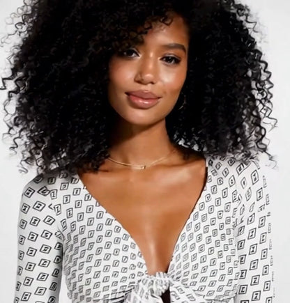 Zillyz monogram Blouse (white)